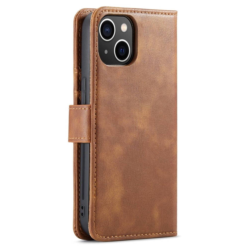 Magnet Wallet iPhone 15 Cognac