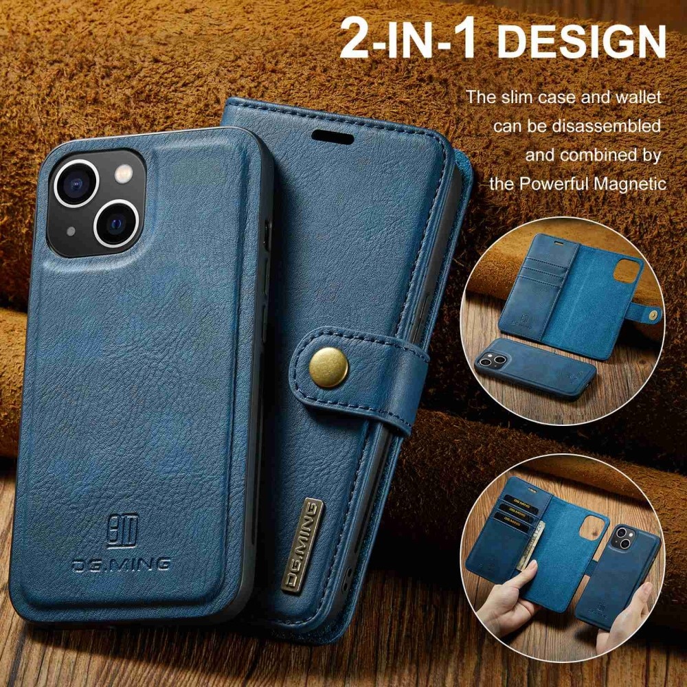 Magnet Wallet iPhone 15 Plus Blue