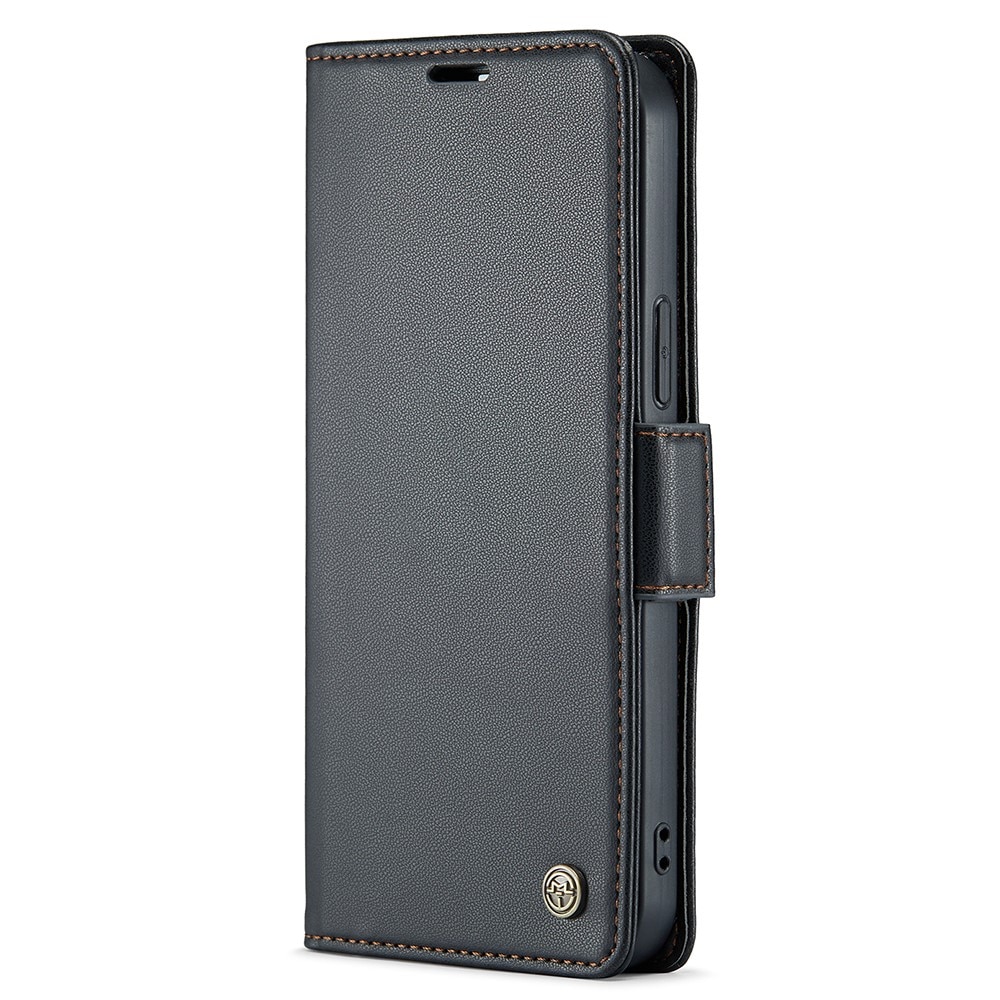 RFID blocking Slim Bookcover Hoesje iPhone 15 Pro Zwart