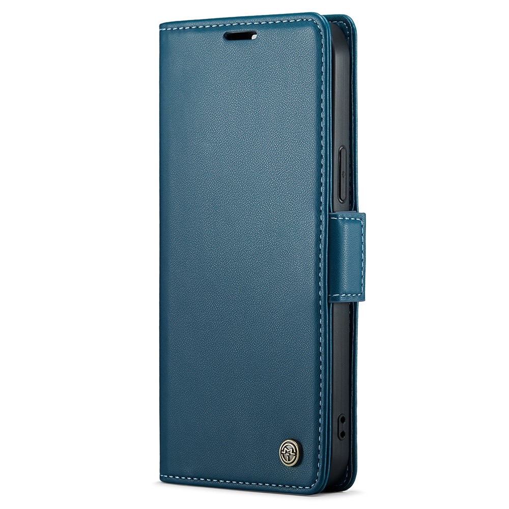 RFID blocking Slim Bookcover Hoesje iPhone 15 Pro Max Blauw