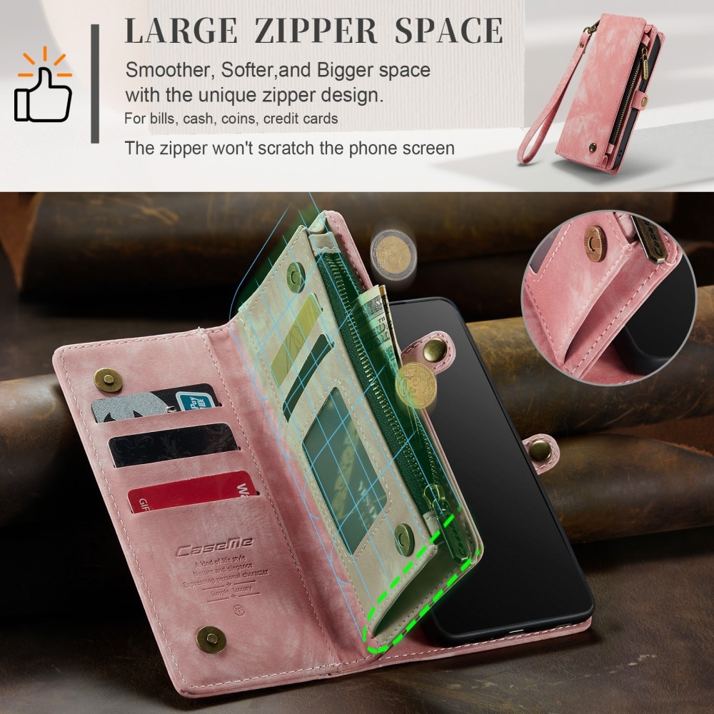 Multi-slot Hoesje iPhone 15 Pro roze