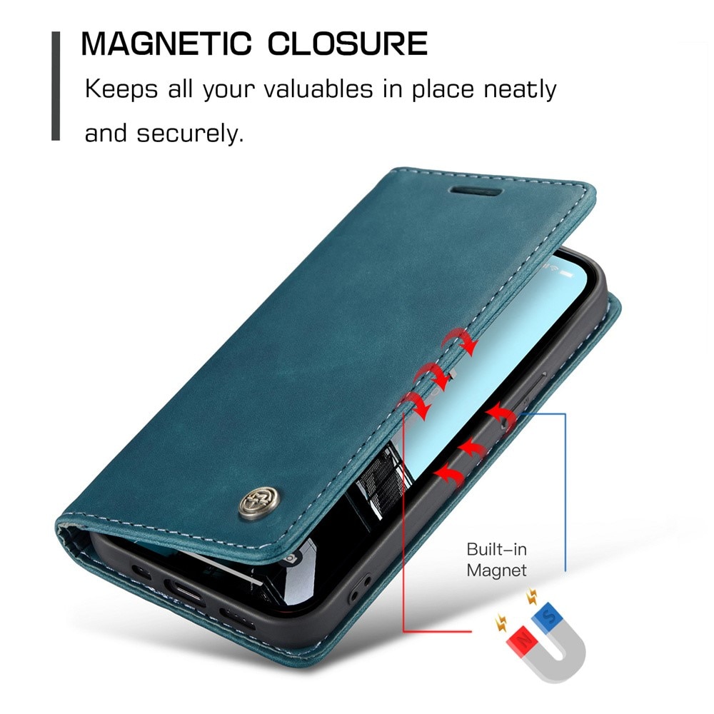 Slim Bookcover Hoesje iPhone 15 Pro Blauw