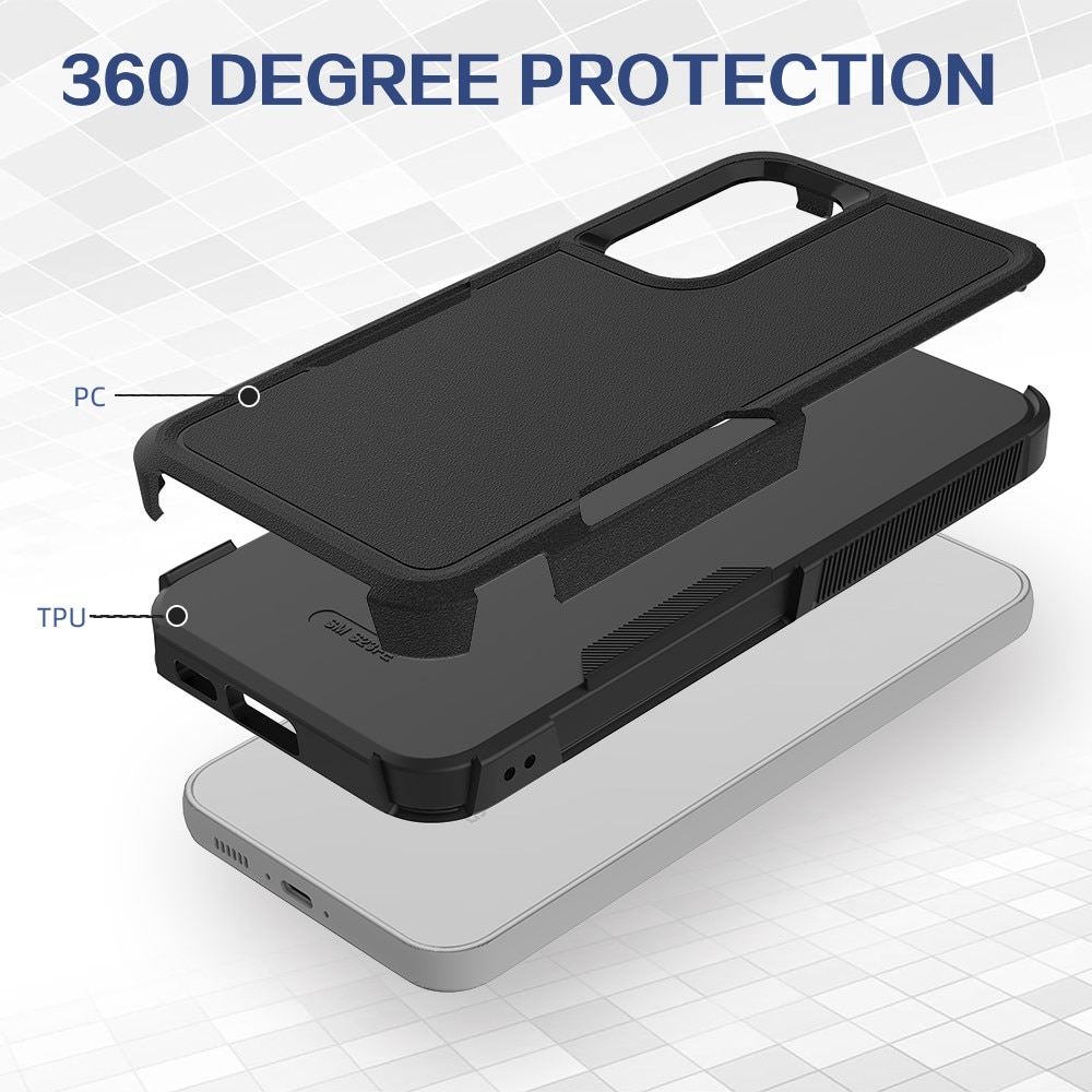 Samsung Galaxy S23 FE Off-road Hybridcase zwart