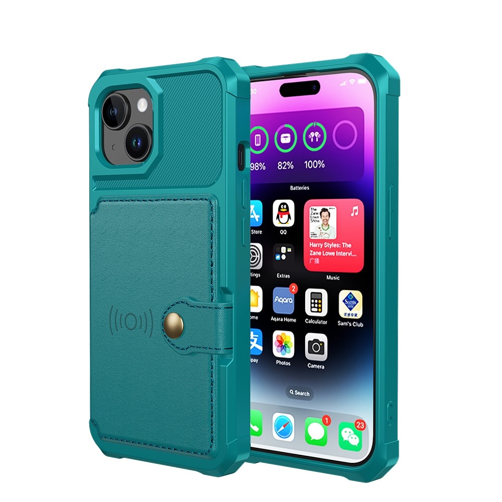 iPhone 15 Tough Multi-slot Case groen