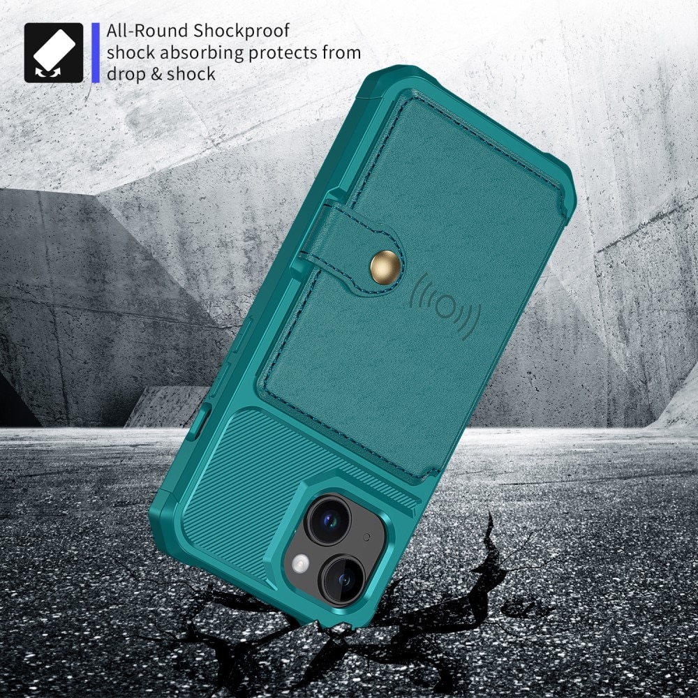 iPhone 15 Tough Multi-slot Case groen