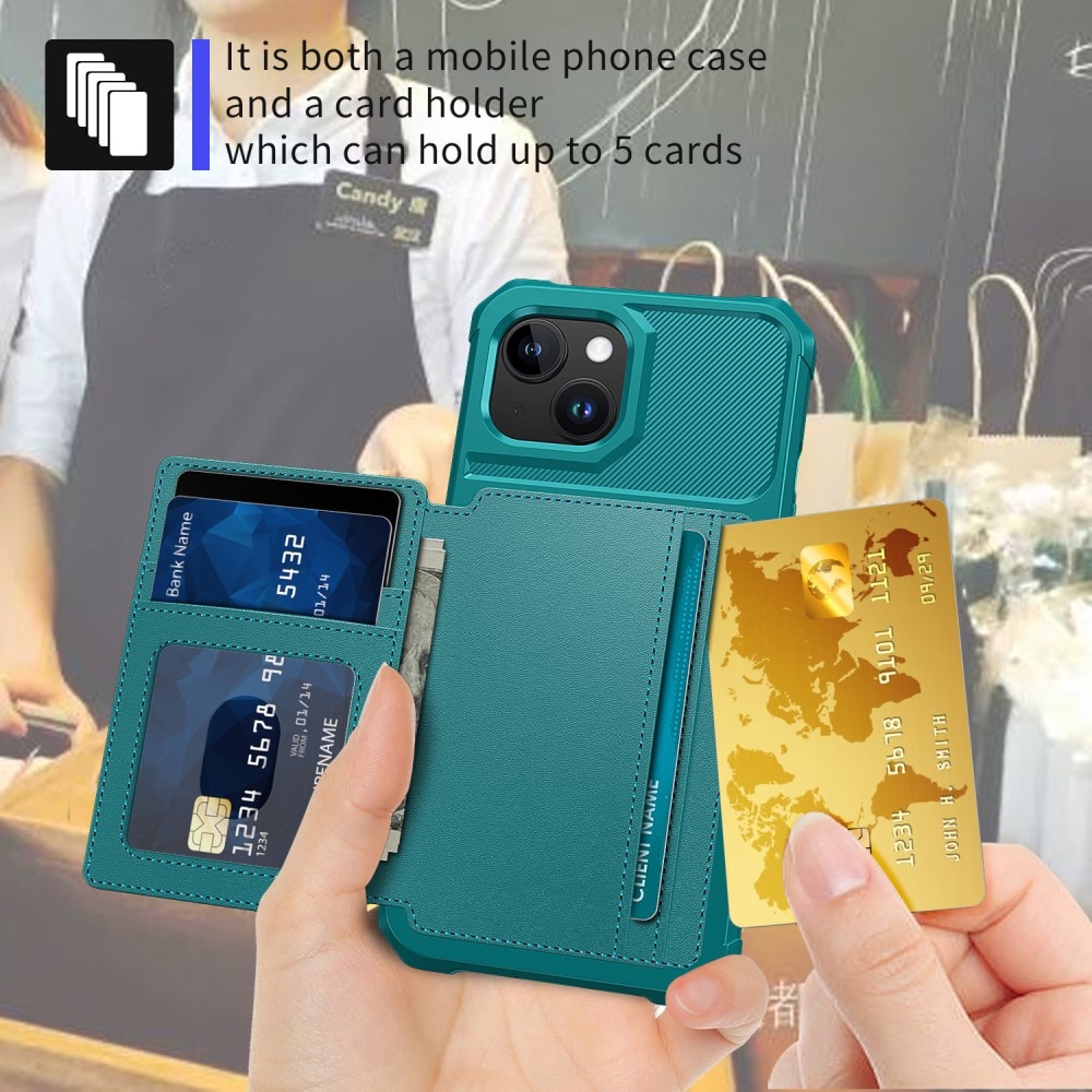 iPhone 15 Tough Multi-slot Case groen