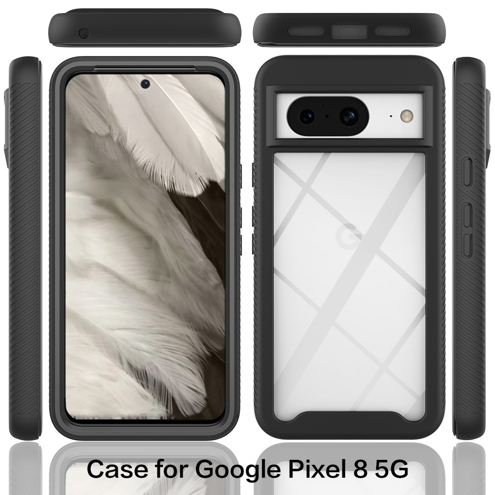 Google Pixel 8 Full Protection Case Zwart