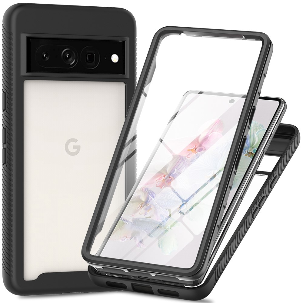 Google Pixel 9 Pro XL Full Protection Case zwart/transparant