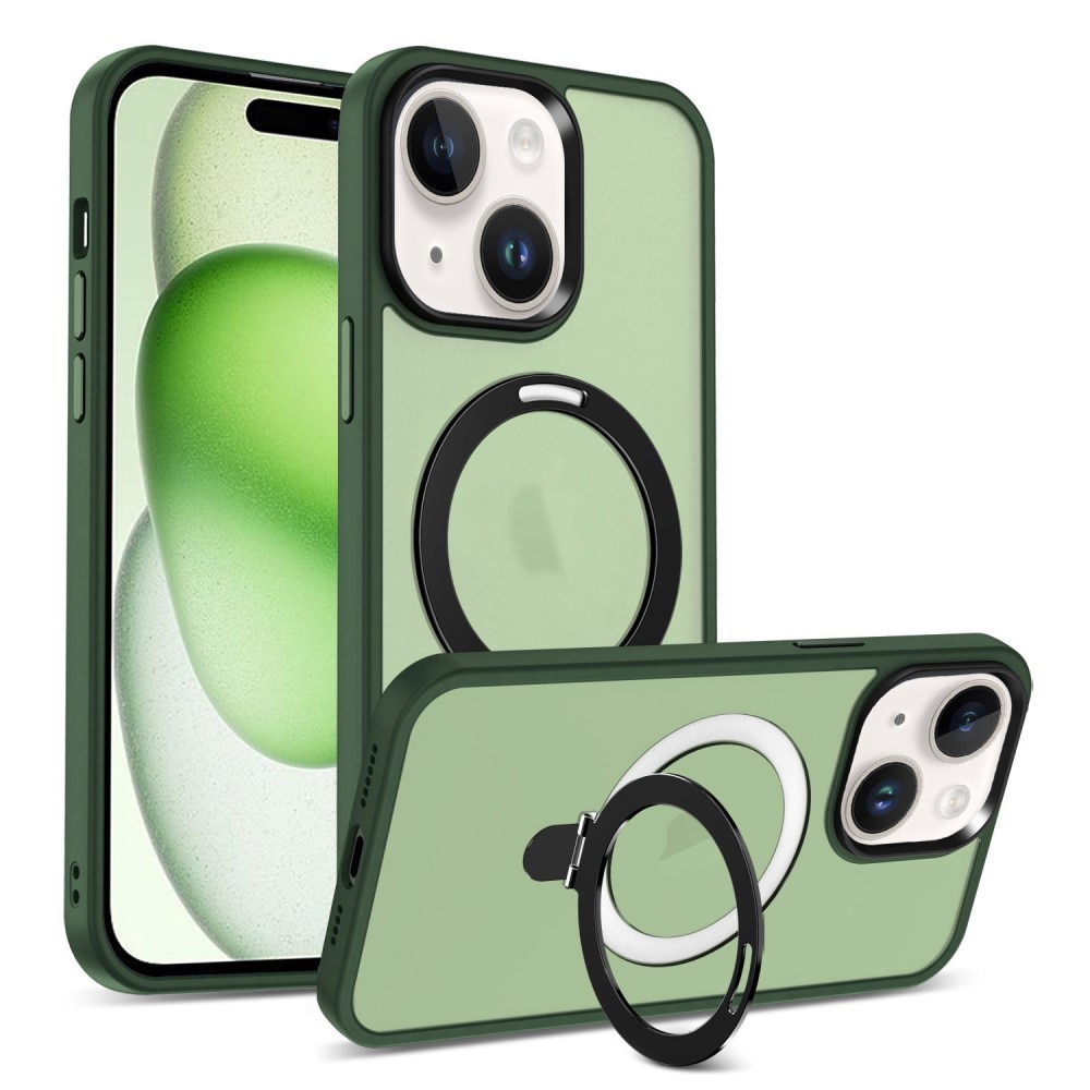 iPhone 15 Hybridcase MagSafe Ring Groen