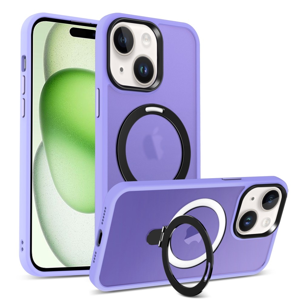 iPhone 15 Hybridcase MagSafe Ring Paars