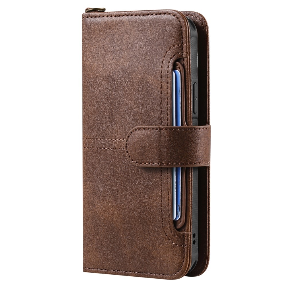 iPhone 15 Pro Magnet Leather Wallet bruin