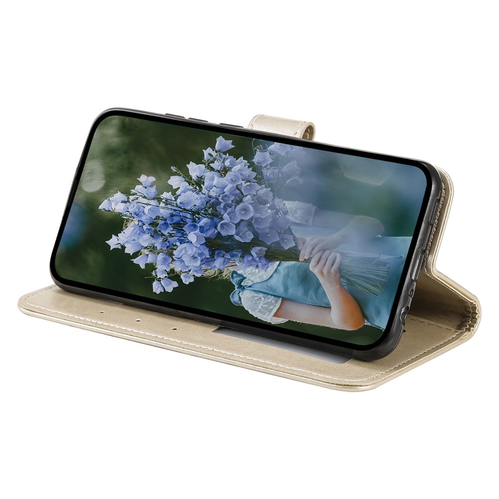 Samsung Galaxy A55 Leren Mandalahoesje goud