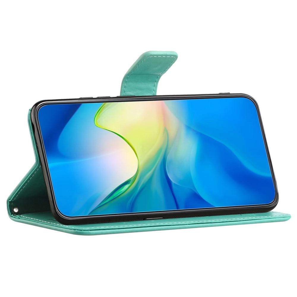 Samsung Galaxy A55 Leren vlinderhoesje groen