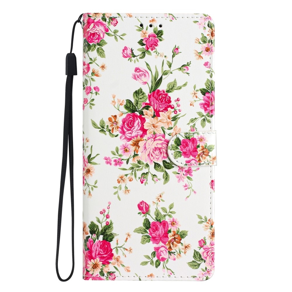 Samsung Galaxy A55 Smartphonehoesje roze bloemen