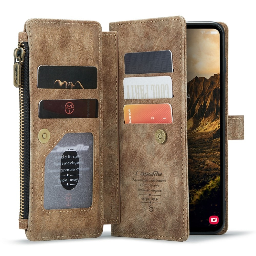 Bookcover hoesje Rits Samsung Galaxy S24 Bruin