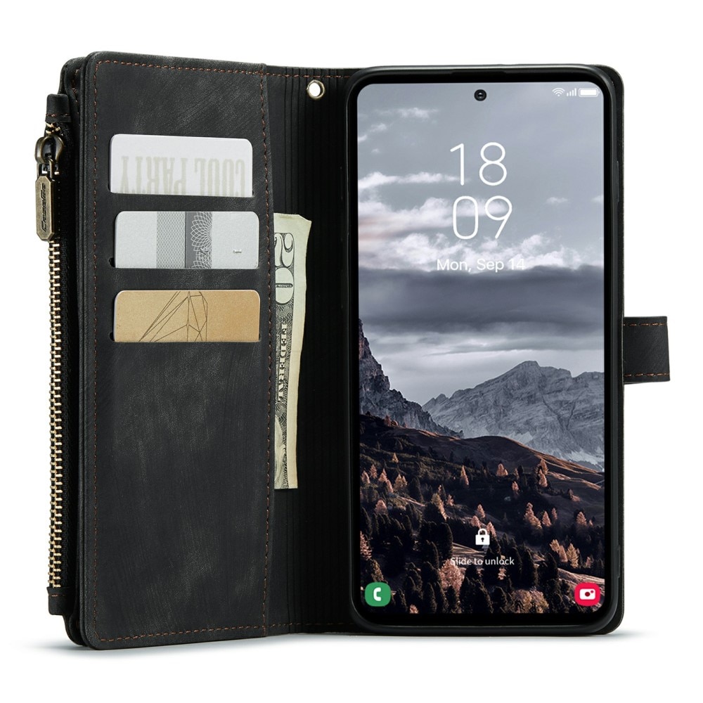 Bookcover hoesje Rits Samsung Galaxy S24 Plus Zwart