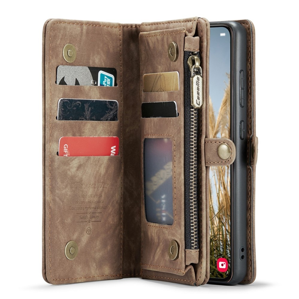 Multi-slot Hoesje Samsung Galaxy S24 Plus Bruin