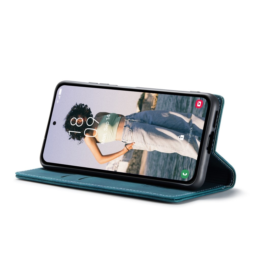 Slim Bookcover Hoesje Samsung Galaxy A55 Blauw