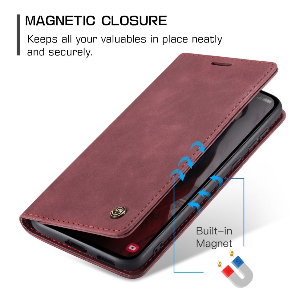 Slim Bookcover Hoesje Samsung Galaxy A55 Rood