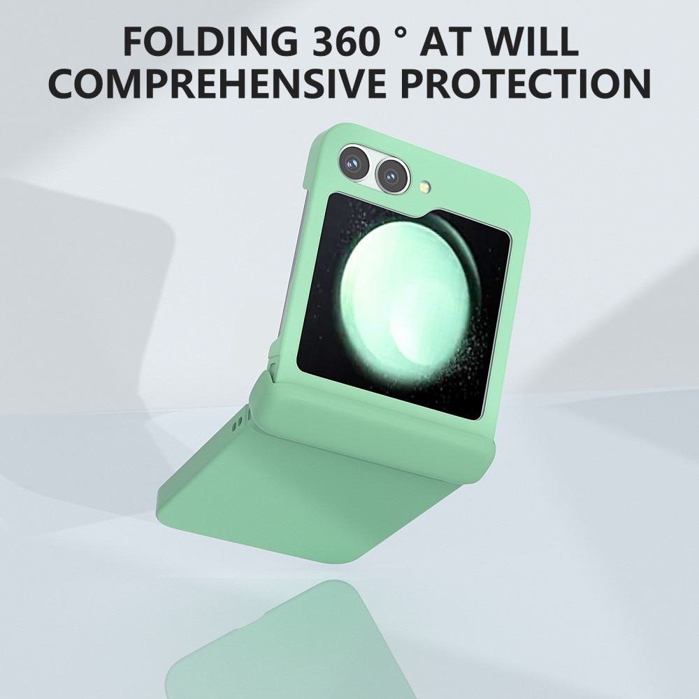 Samsung Galaxy Z Flip 6 Hardcase Gummicoating Hinge Protection groen