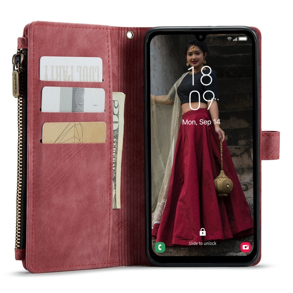 Bookcover hoesje Rits Samsung Galaxy A15 Rood