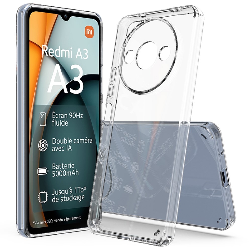 Hybridcase Xiaomi Redmi A3 transparant