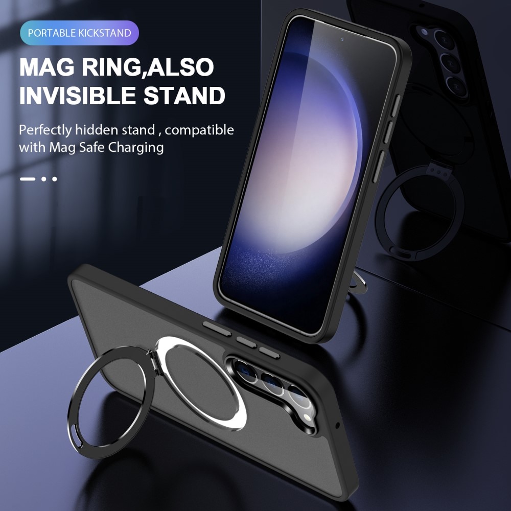 Samsung Galaxy S24 Hybridcase MagSafe Ring Zwart