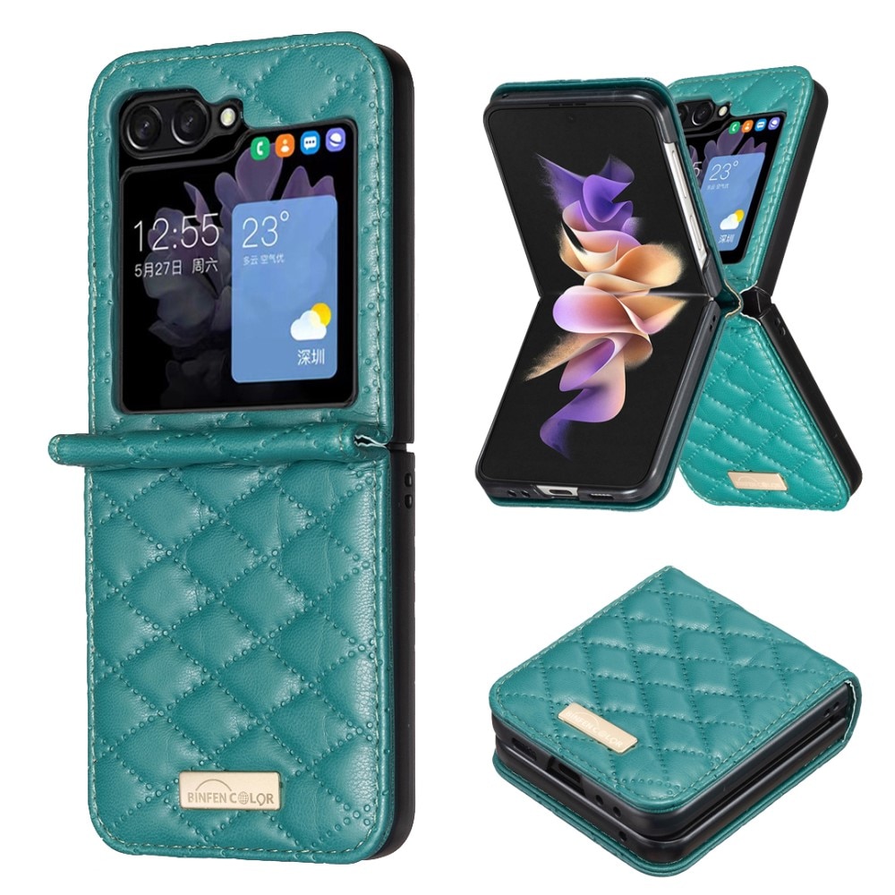 Samsung Galaxy Z Flip 6 Bookcover hoesje groen