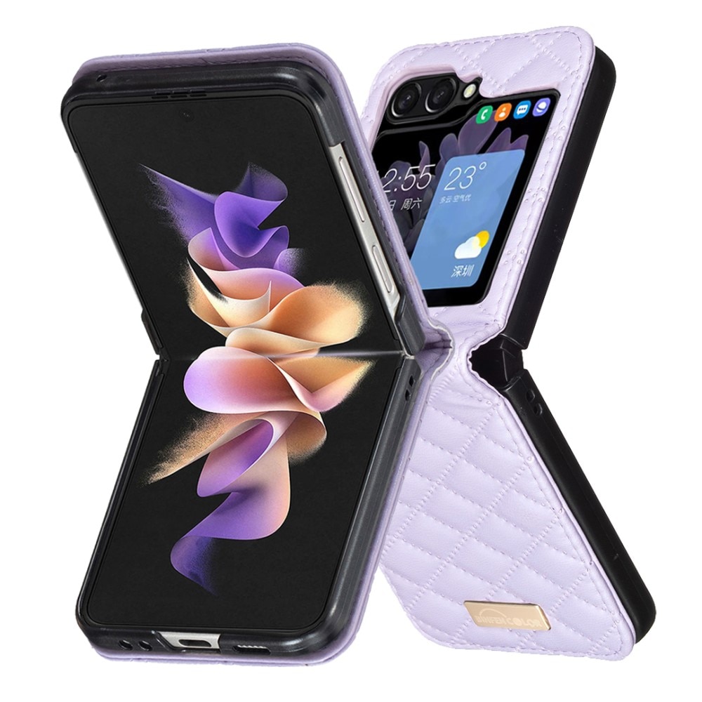 Samsung Galaxy Z Flip 6 Bookcover hoesje paars