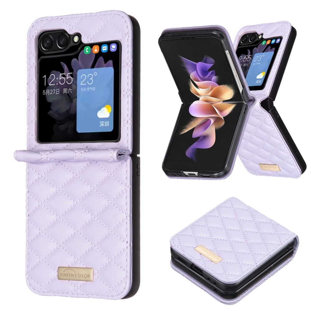 Samsung Galaxy Z Flip 6 Bookcover hoesje paars