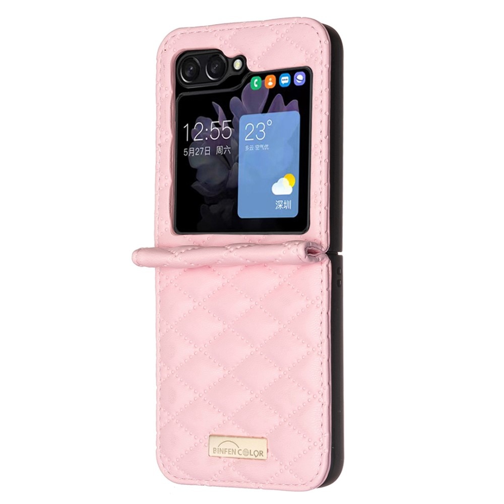 Samsung Galaxy Z Flip 6 Bookcover hoesje roze