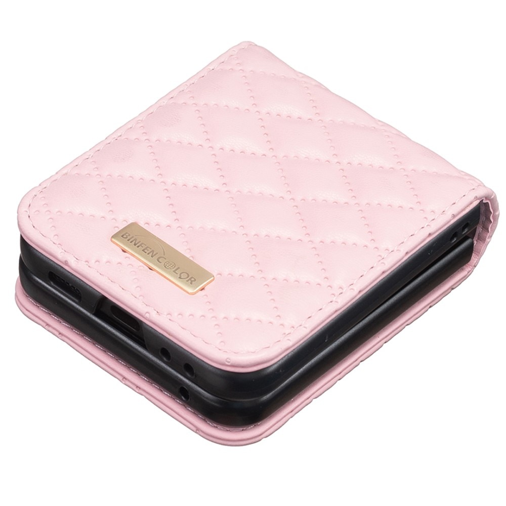 Samsung Galaxy Z Flip 6 Bookcover hoesje roze