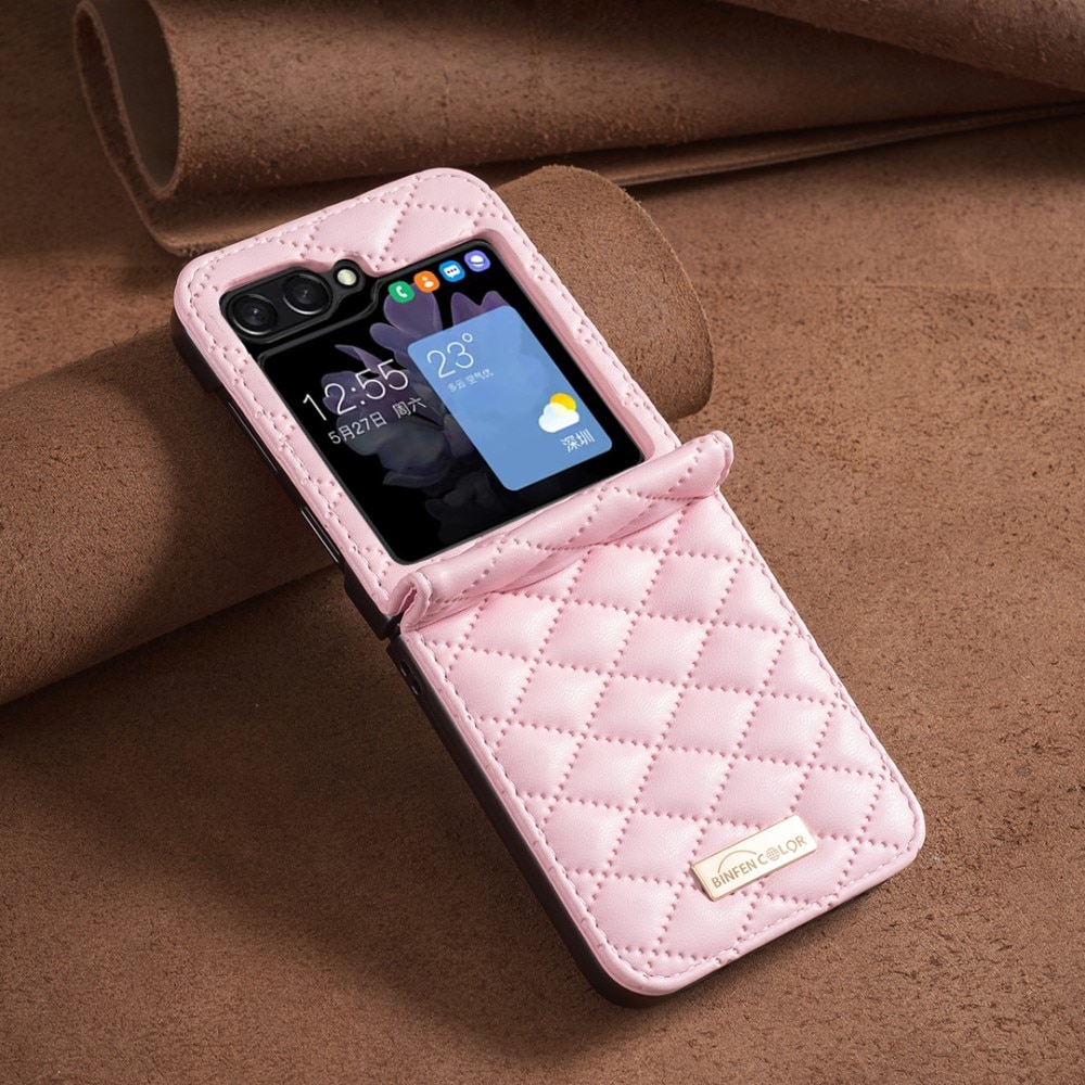 Samsung Galaxy Z Flip 6 Bookcover hoesje roze