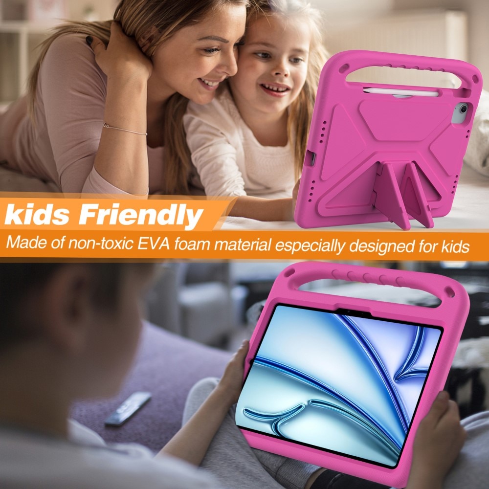 iPad Air 11 6th Gen (2024) EVA-hoes met handvat roze