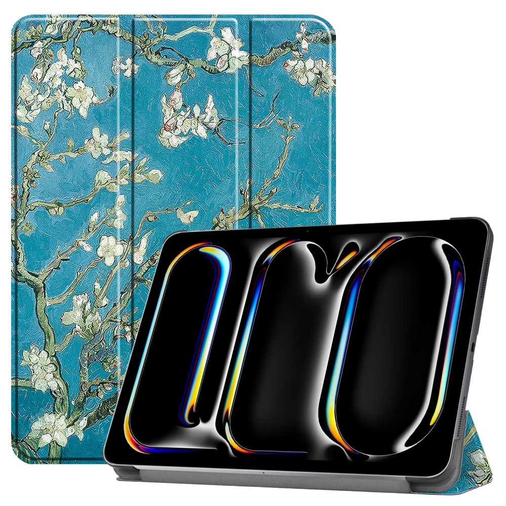 iPad Pro 11 5th Gen (2024) Tri-fold Hoesje Kersenbloemen