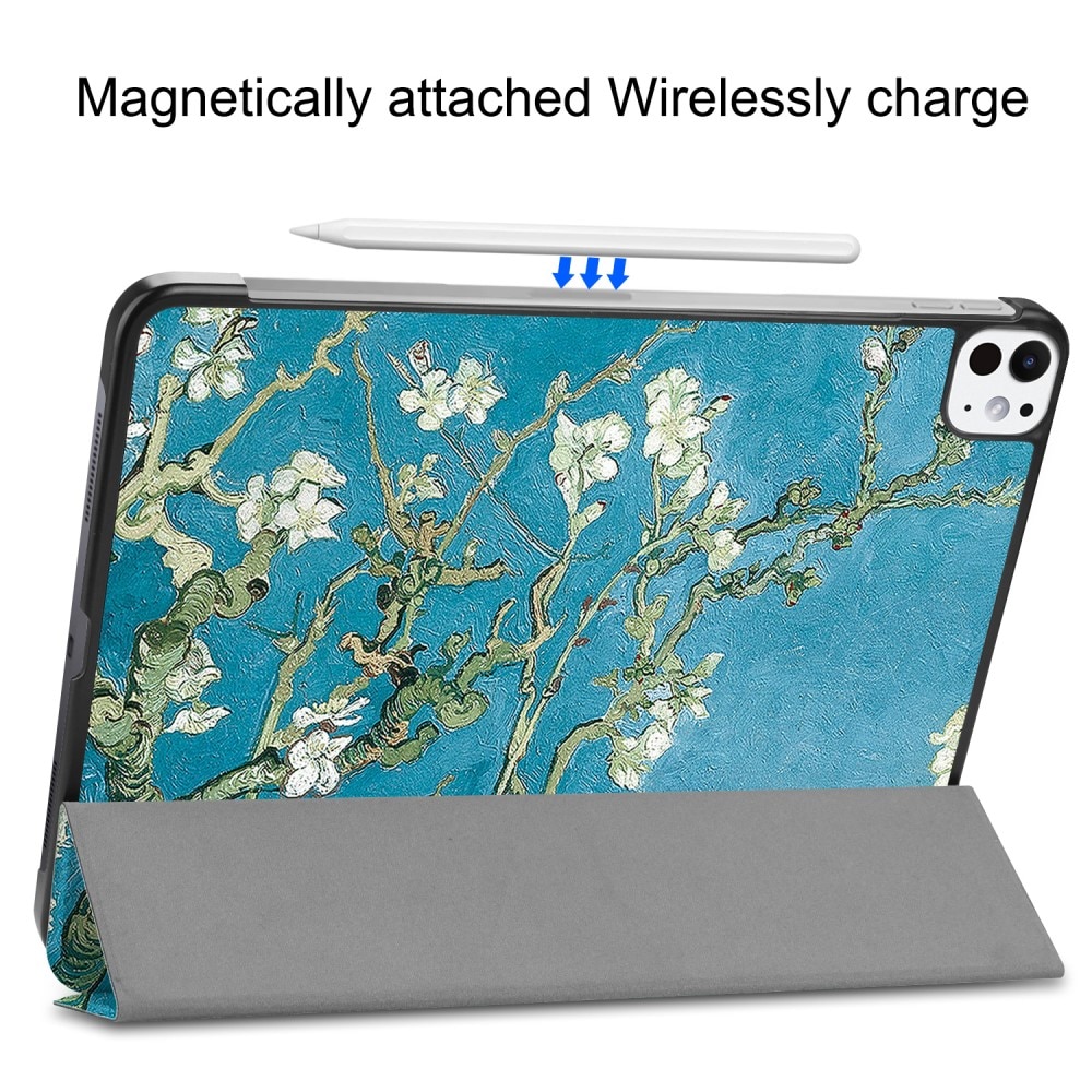 iPad Pro 11 5th Gen (2024) Tri-fold Hoesje Kersenbloemen