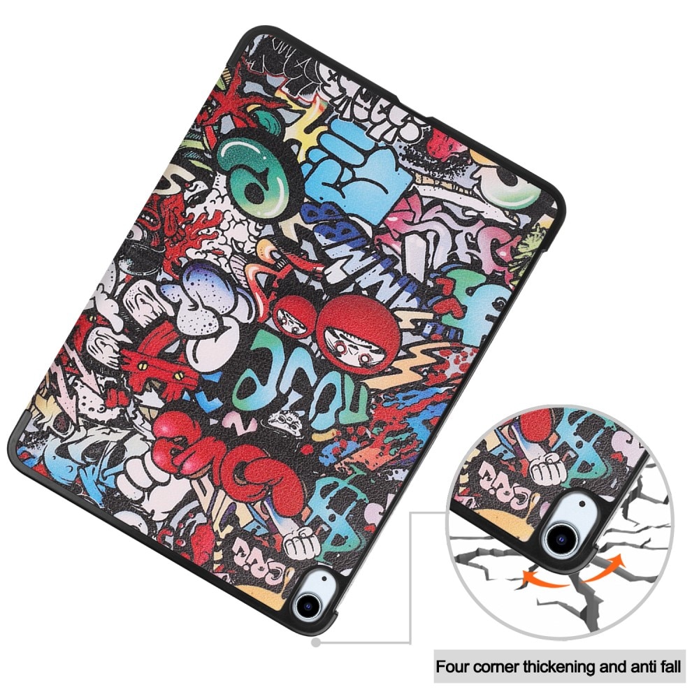 Apple iPad Air 11 7th Gen (2025) Tri-fold Hoesje Graffiti