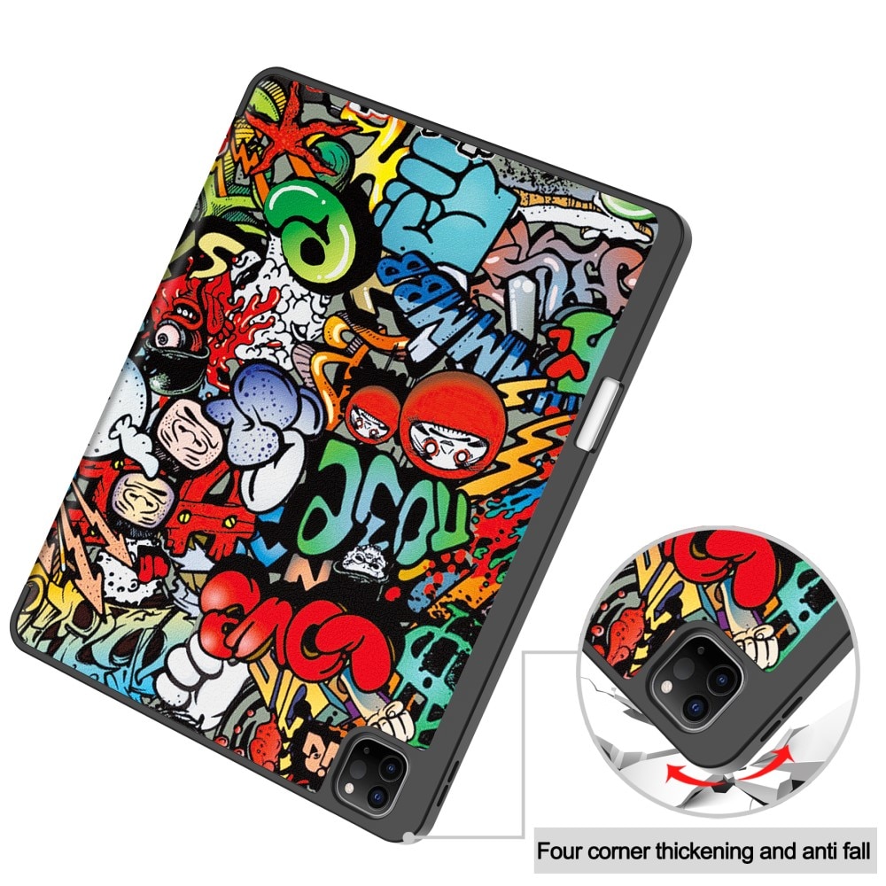 Apple iPad Air 13 (2024) Tri-fold Hoesje Graffiti