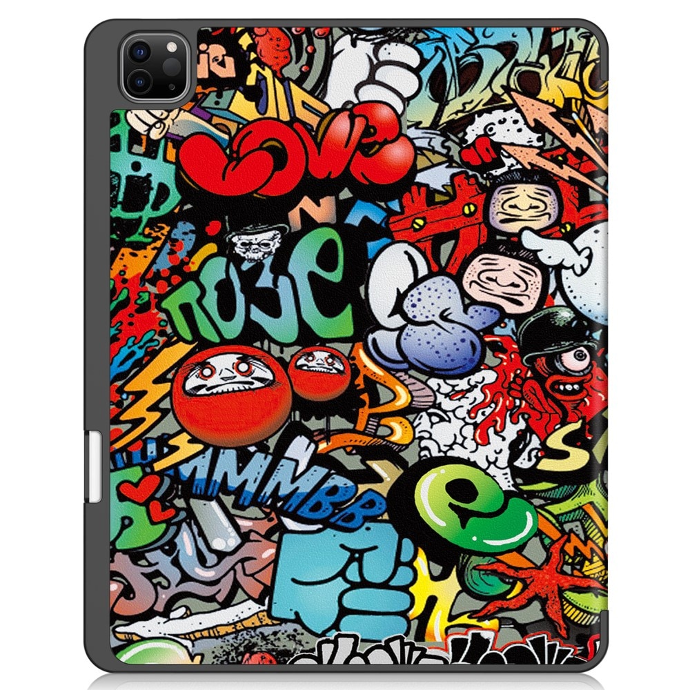 Apple iPad Air 13 2nd Gen (2025) Tri-fold Hoesje Graffiti