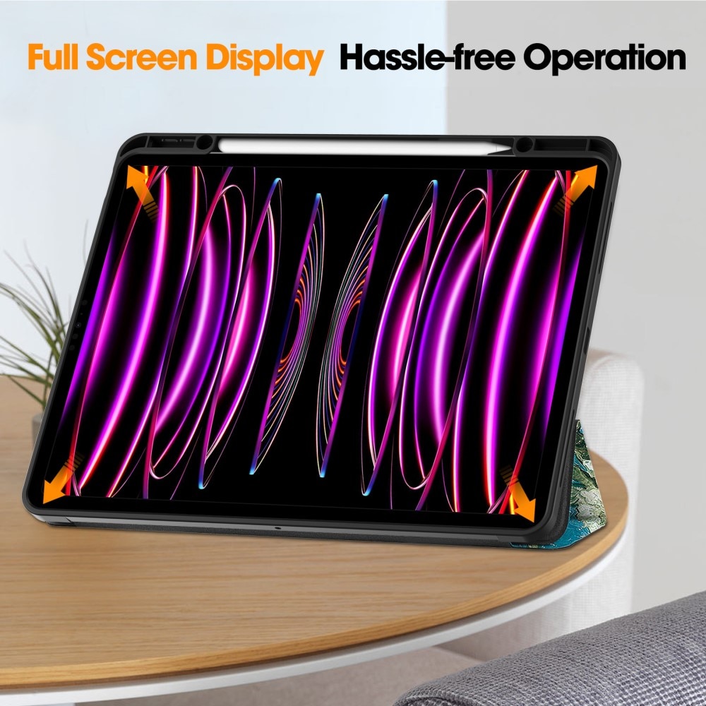 Apple iPad Air 13 2nd Gen (2025) Tri-fold Hoesje Kersenbloemen