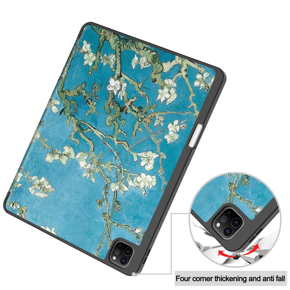 iPad Air 13 (2024) Tri-fold Hoesje Kersenbloemen