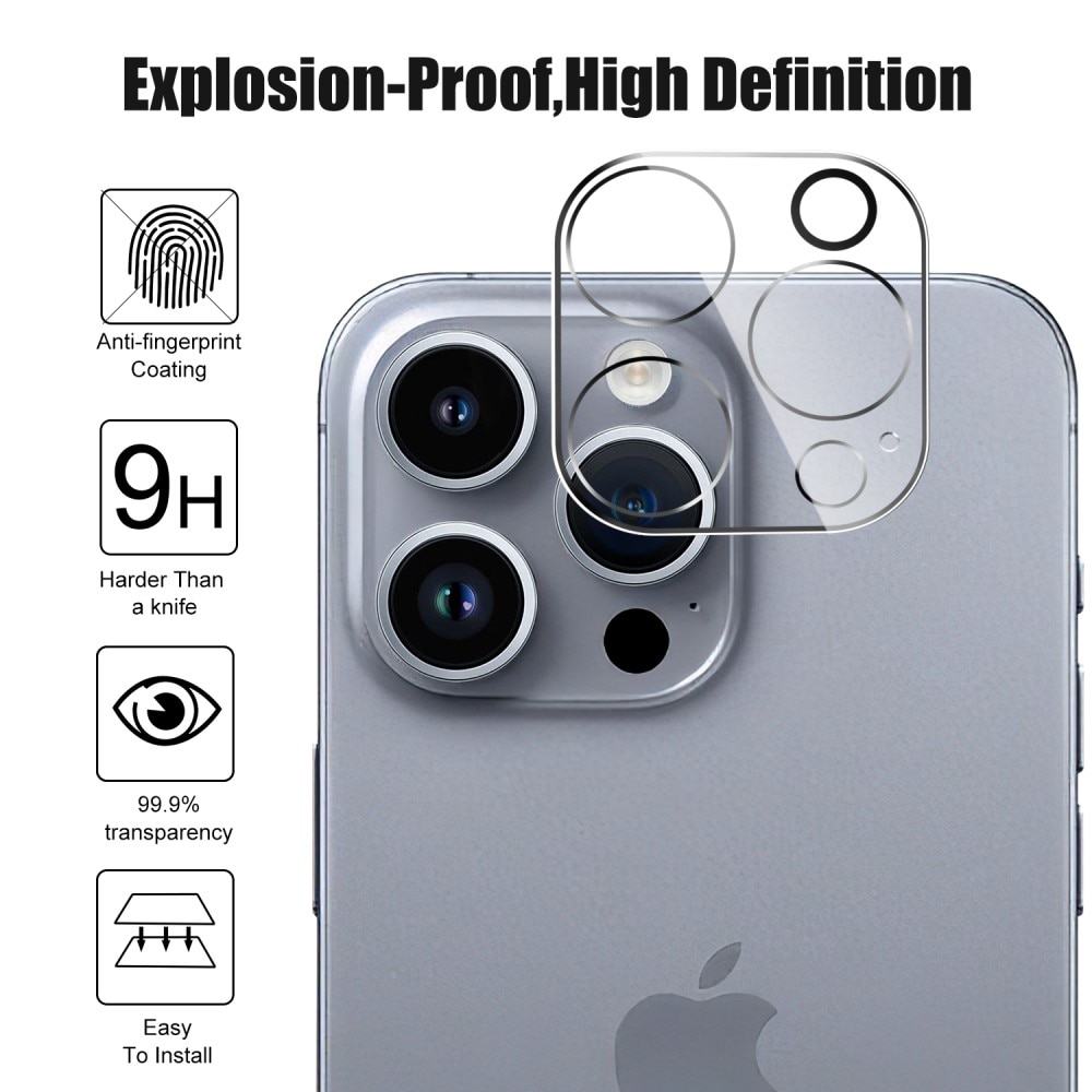 iPhone 16 Pro Gehard Glas Screenprotector & Camera Protector