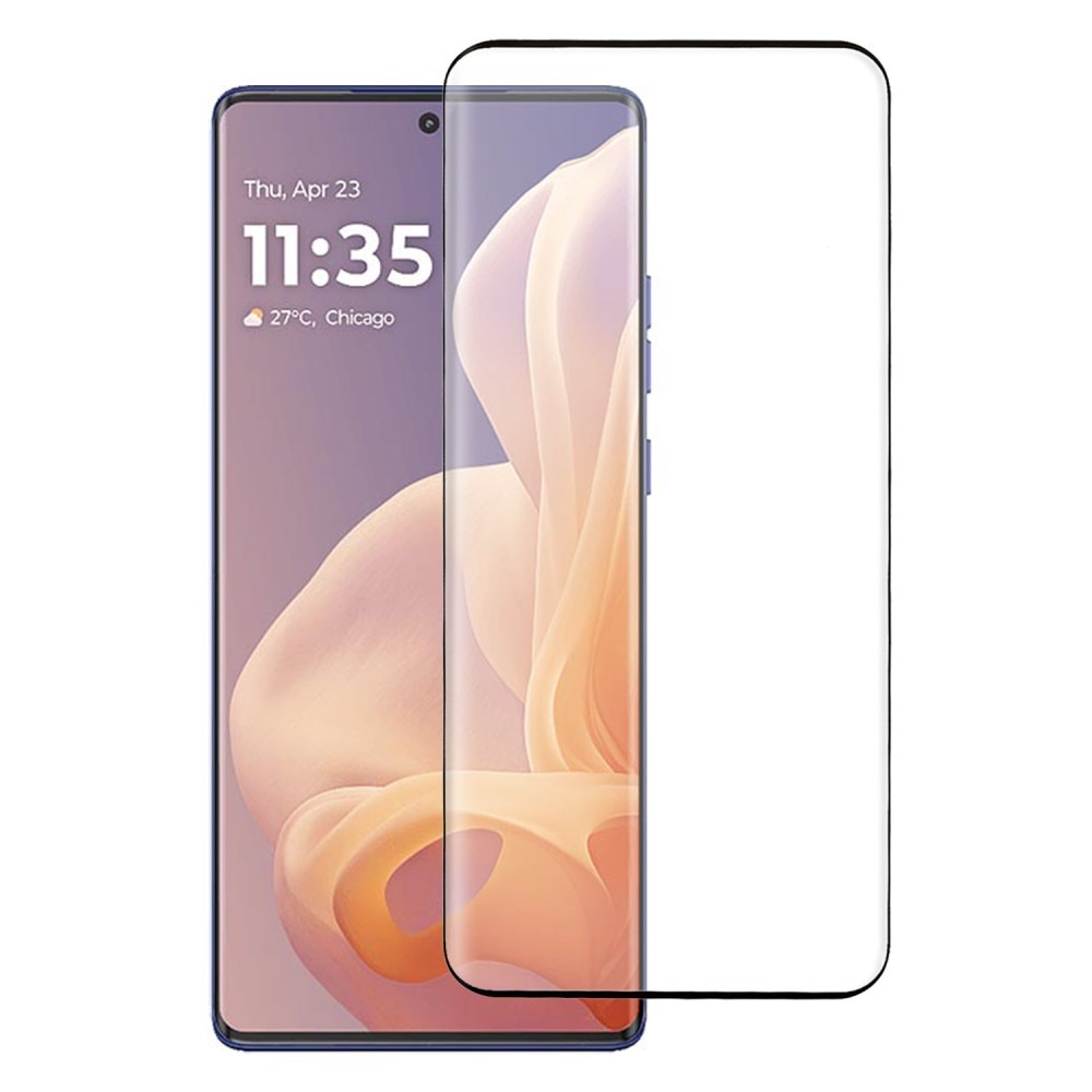 Motorola Moto G85 Full-cover Gehard Glas Screenprotector zwart