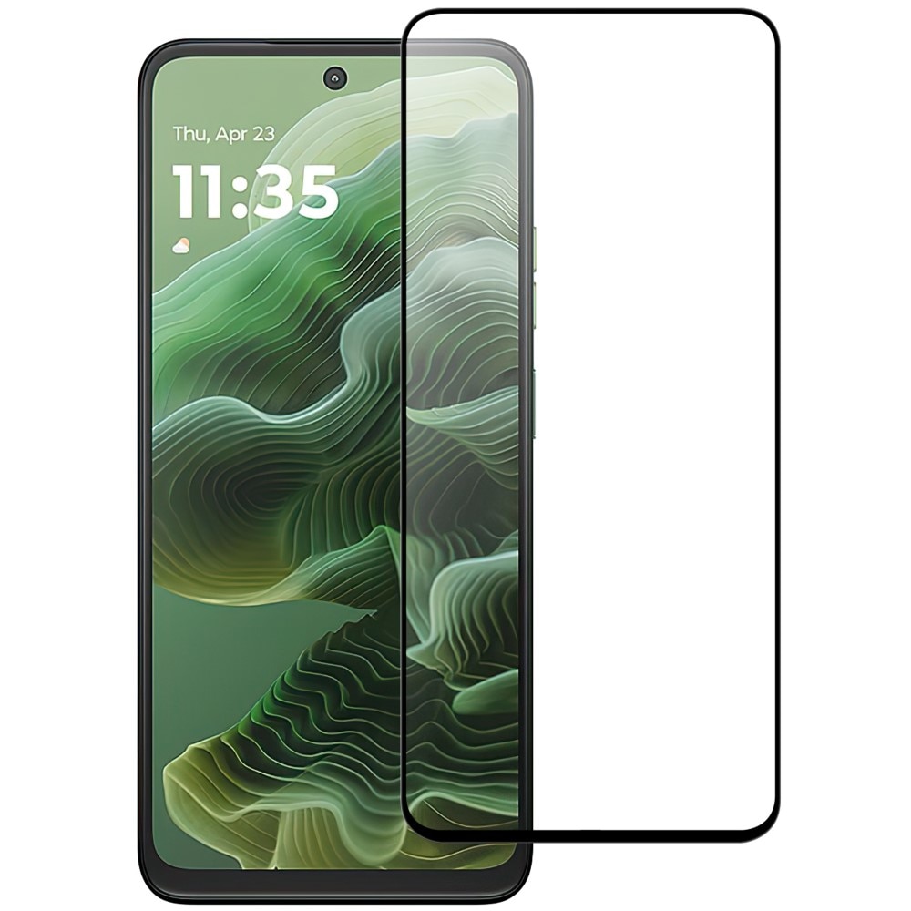 Motorola Moto G35 Full-cover Gehard Glas Screenprotector zwart