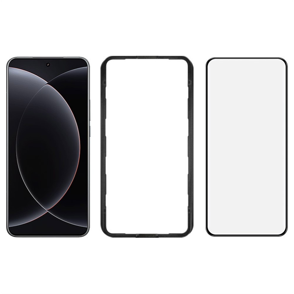 Xiaomi 15 UltraFull-cover Gehard Glas Screenprotector Zwart