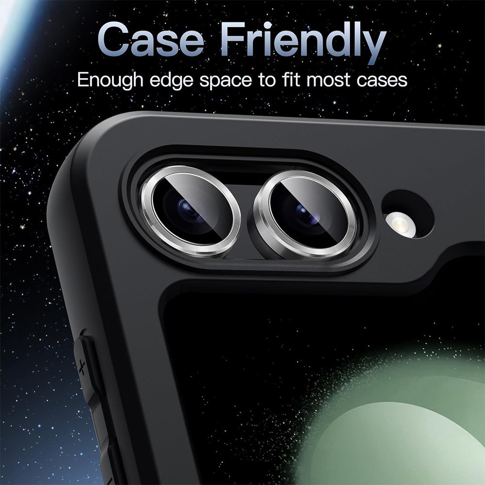 Gehard Glas Camera Protector Aluminium Samsung Galaxy Z Flip 6 zwart