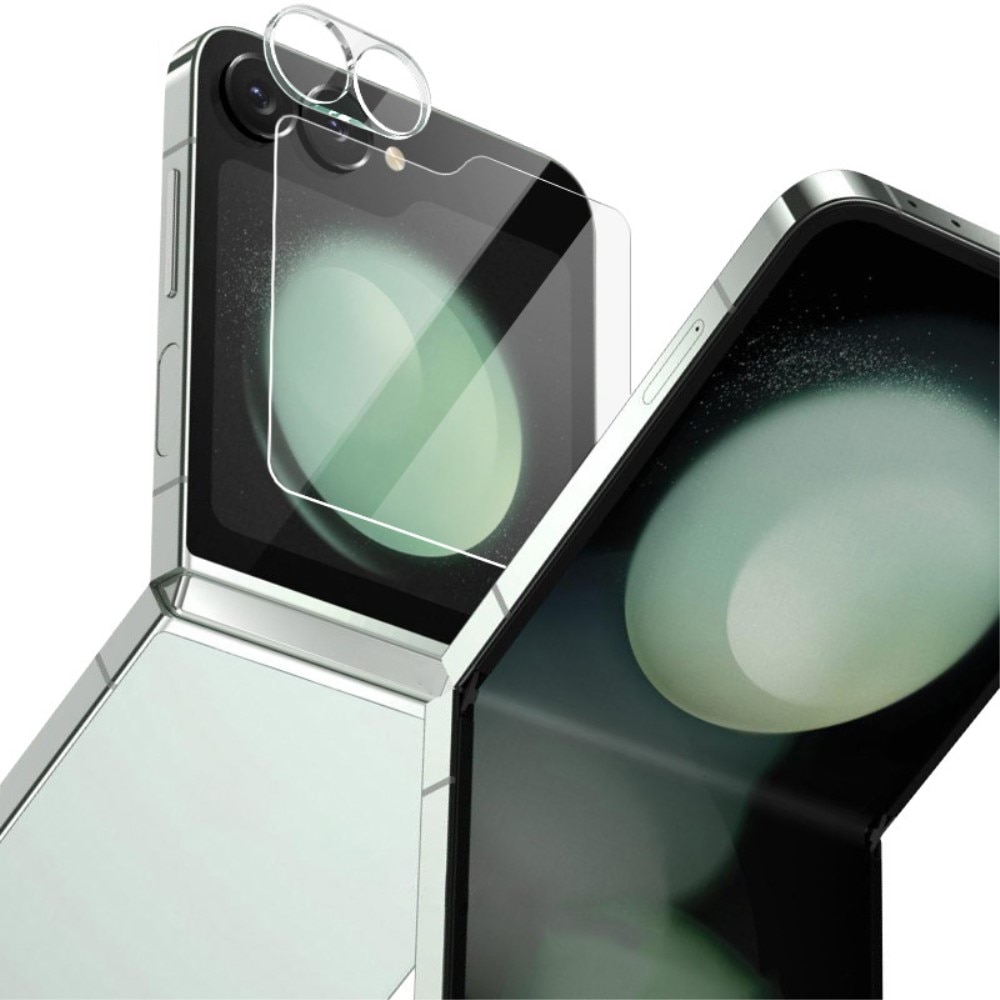 Gehard Glas Camera Protector + Screenprotector Voorkant Samsung Galaxy Z Flip 6