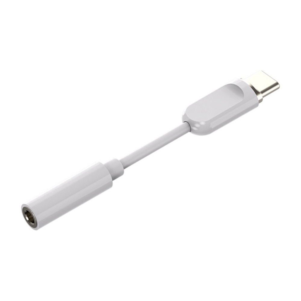 Koptelefoonadapter USB-C naar 3,5mm DAC wit