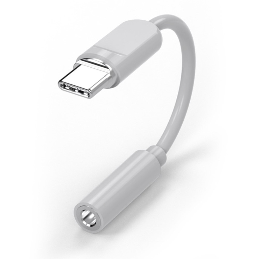 Koptelefoonadapter USB-C naar 3,5mm DAC wit