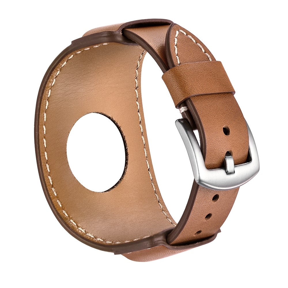 Apple Watch Ultra 49mm Breed Leren bandje bruin